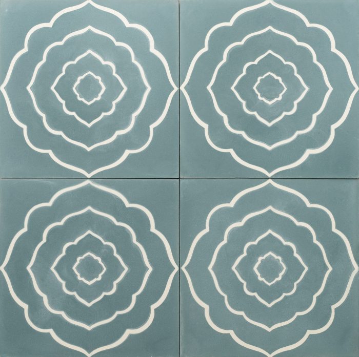Designer Encaustic Tiles - Teal Moroccan Dreaming