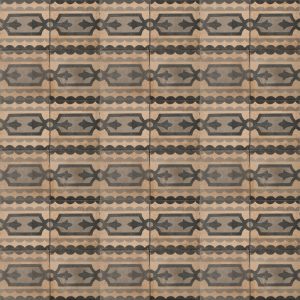 Brown and black patterned tile