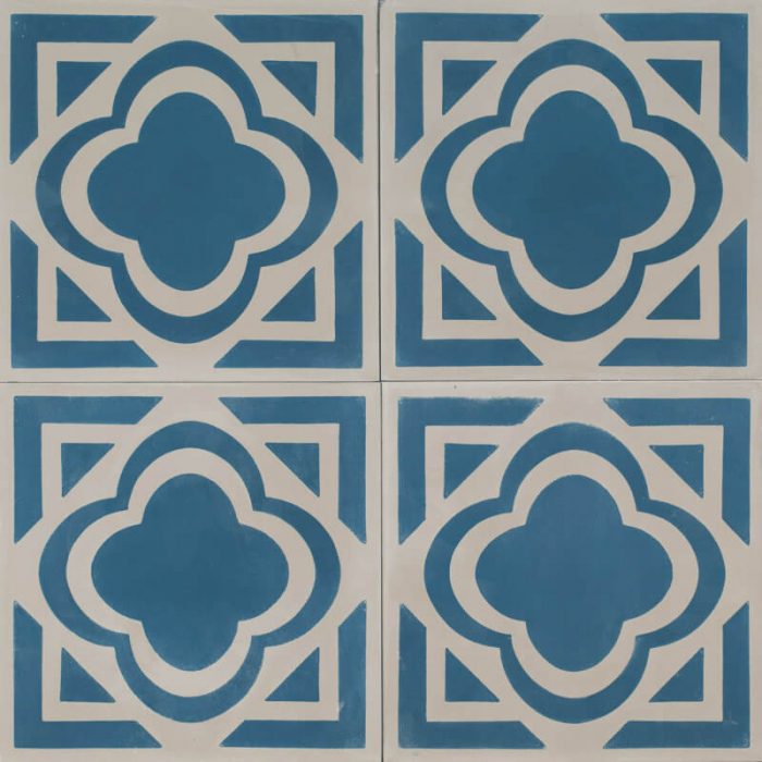 Designer Encaustic Tiles - Blue Metro