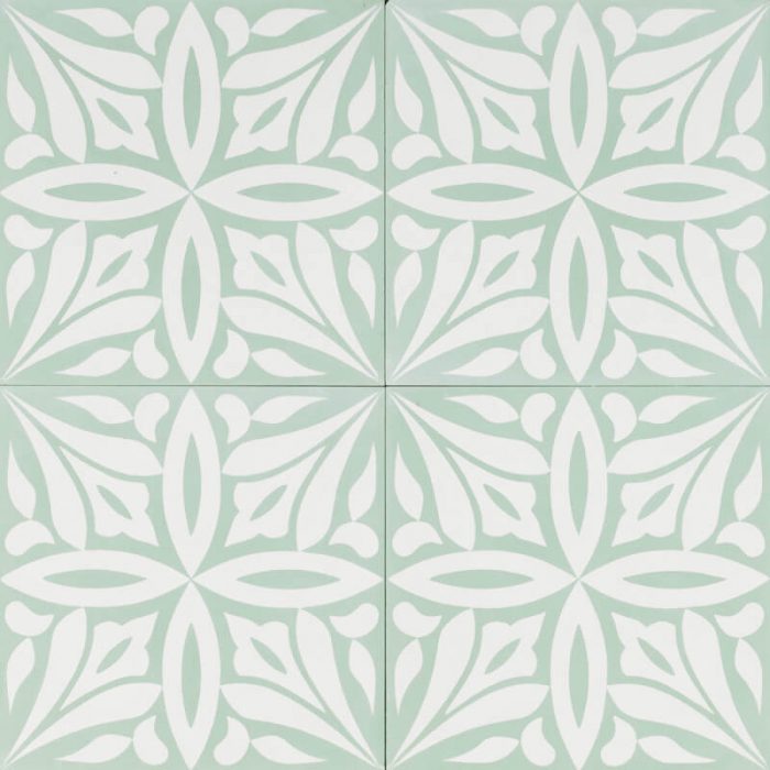 Designer Encaustic Tiles - Jade Moroccan Night
