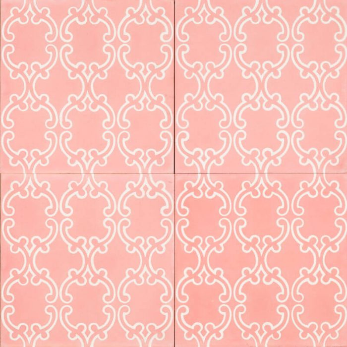 Designer Encaustic Tiles - Pink Anatalya