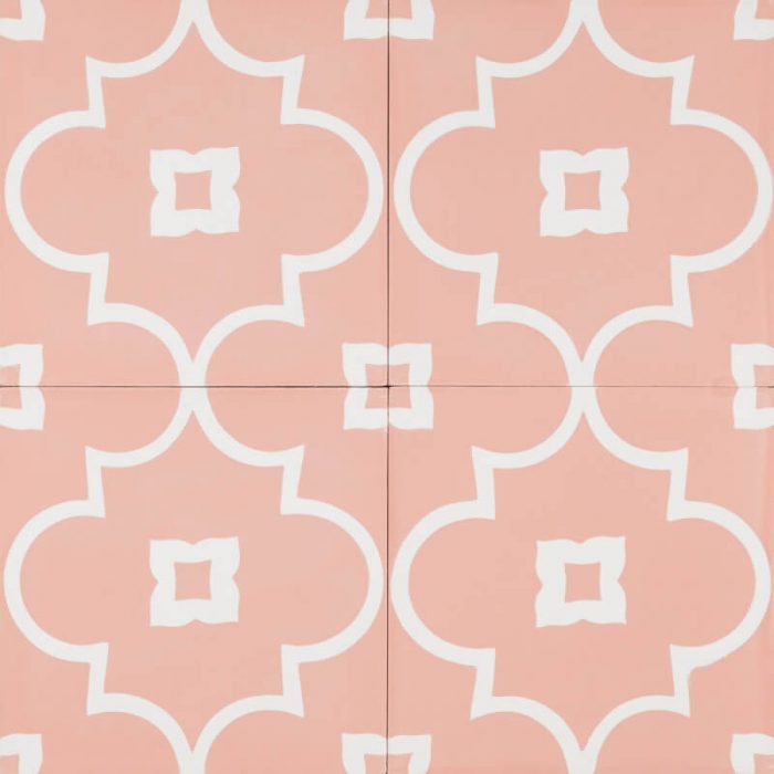 Designer Encaustic Tiles - Pink Annalise