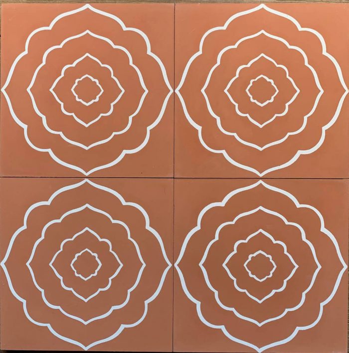 Designer Encaustic Tiles - Terracotta Moroccan Dreaming