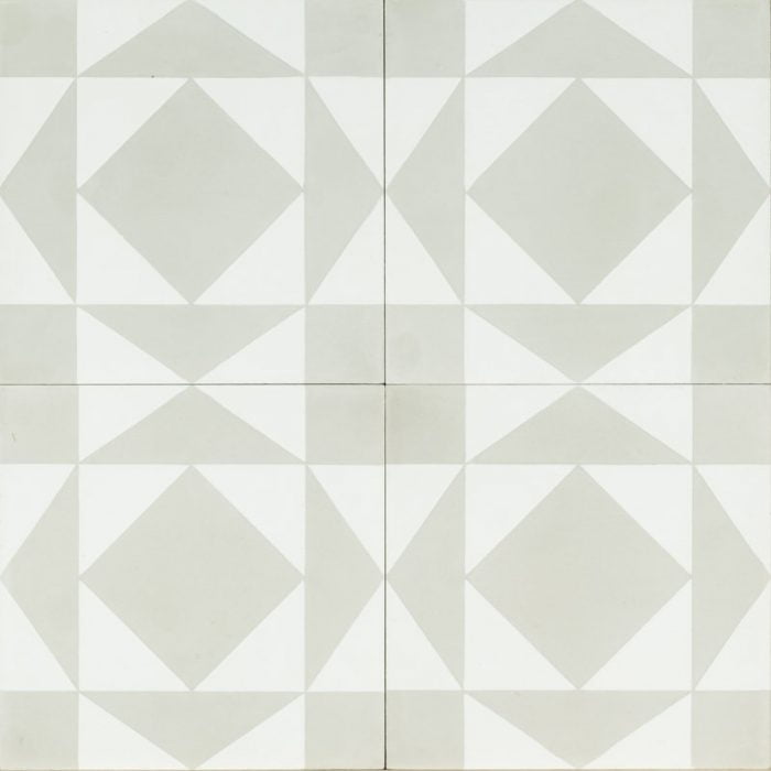 Designer Encaustic Tiles - Grey Urban Retro