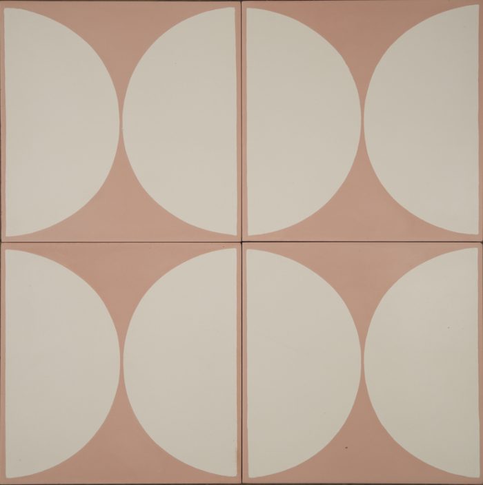 Designer Encaustic Tiles - Pink La Luna