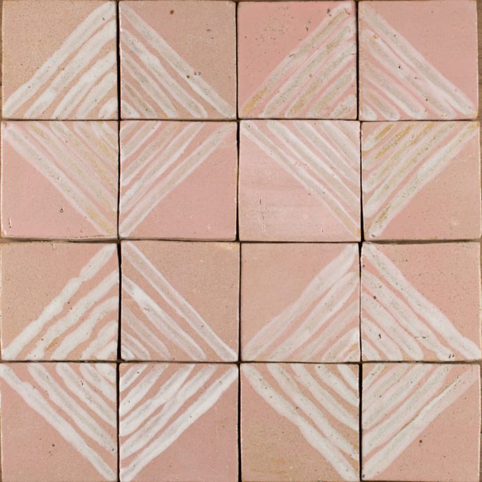 Glazed Feature Tiles - Dusty Pink Glossy Metro