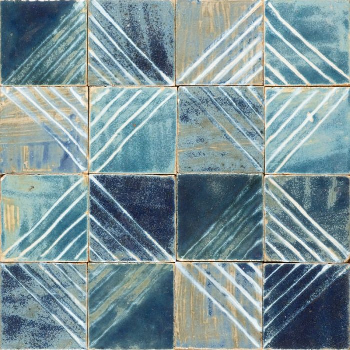 Glazed Feature Tiles - Blue Glossy Metro