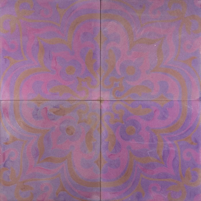 Designer Encaustic Tiles - Purple Haze