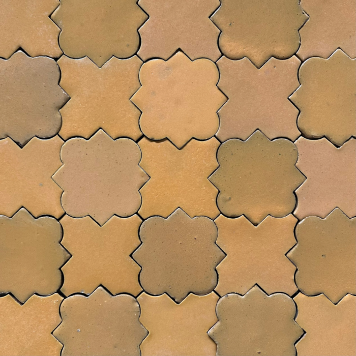 Glazed Feature Tiles - Mustard Blossom