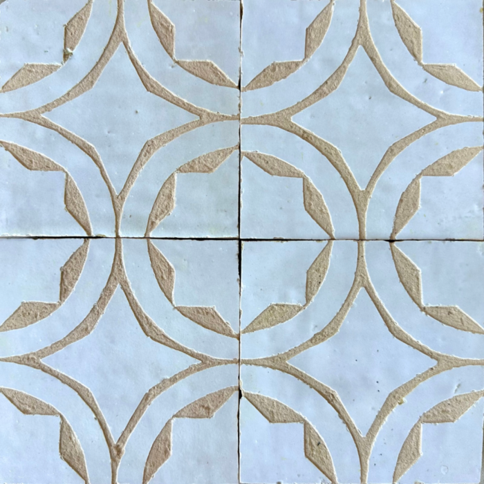 Moroccan Handmade Tiles - Etched Moroccan Star