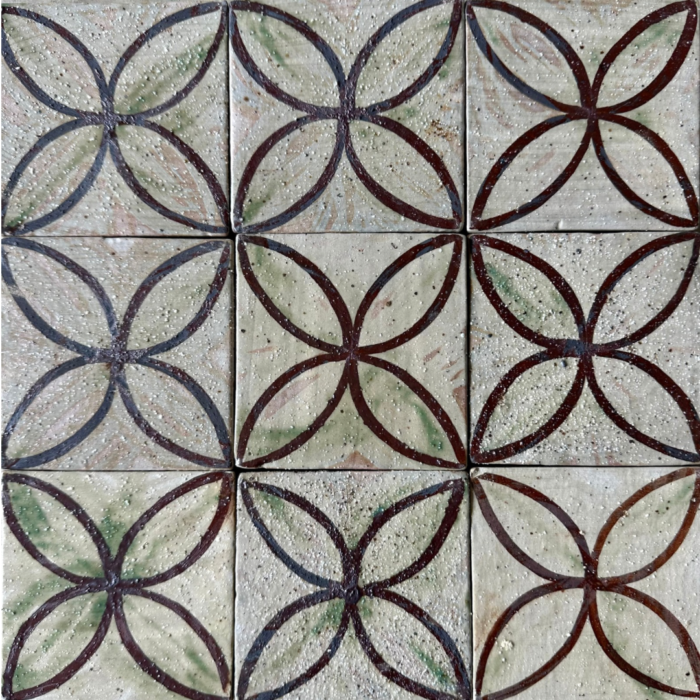 Glazed Feature Tiles - Flower Of Life Glazed