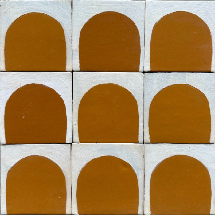 Glazed Feature Tiles - Creme Caramel Caves